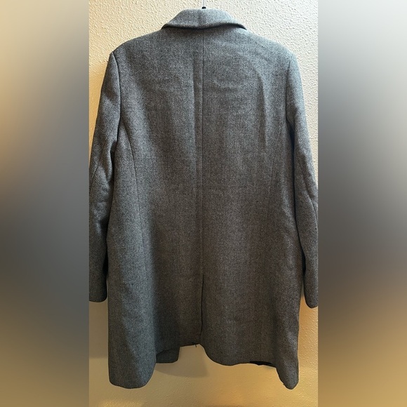 Lauren Ralph Lauren Gray Wool Blend Long Coat Size 16 - Picture 7 of 7